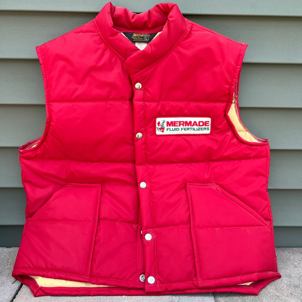 Vintage Red Quilt Puffer